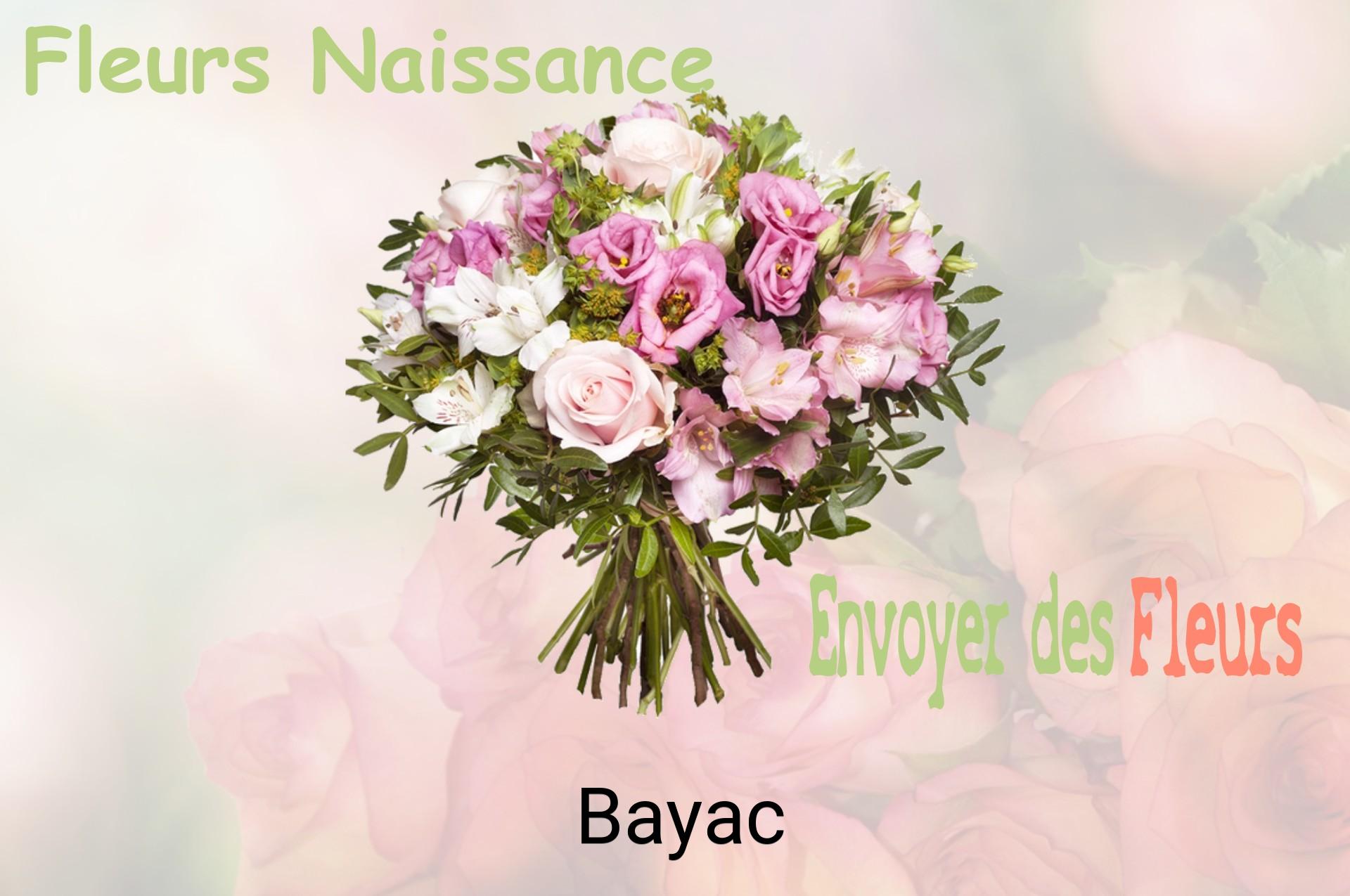 Bouquet de fleurs de naissance livré à Bayac